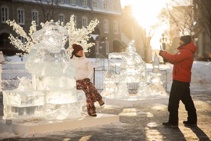 5. Esculturas de hielo en el Carnaval de Invierno de Quebec. Foto - Carnaval de Québec (Facebook)