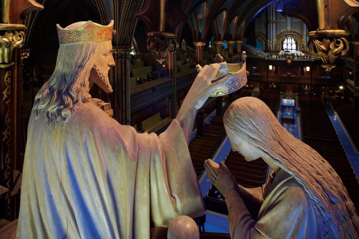 5. Esculturas dentro de la Basílica de Notre-Dame de Montreal. Foto - Basilique Notre-Dame de Montréal (Facebook)