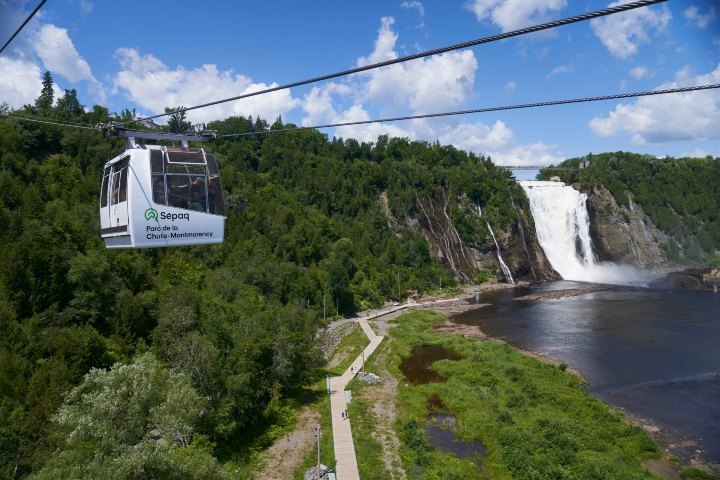 6. Teleférico del Parc de la Chute-Montmorency. Foto - Parc de la Chute-Montmorency (Facebook)