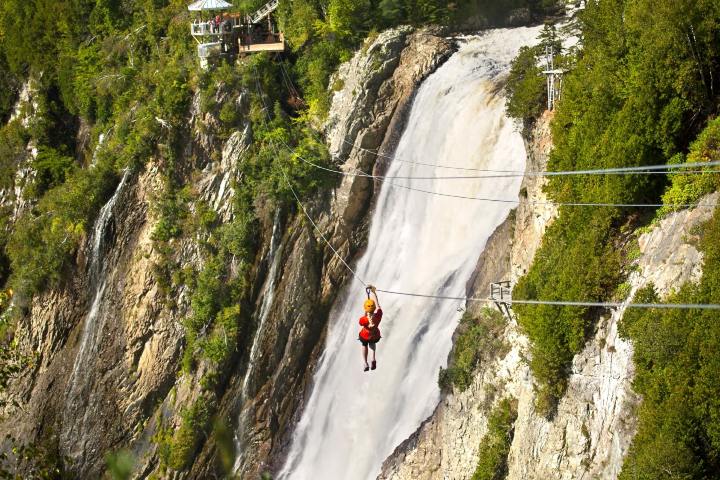 7. Tirolesa del Parc de la Chute-Montmorency. Foto - Parc de la Chute-Montmorency (Facebook)