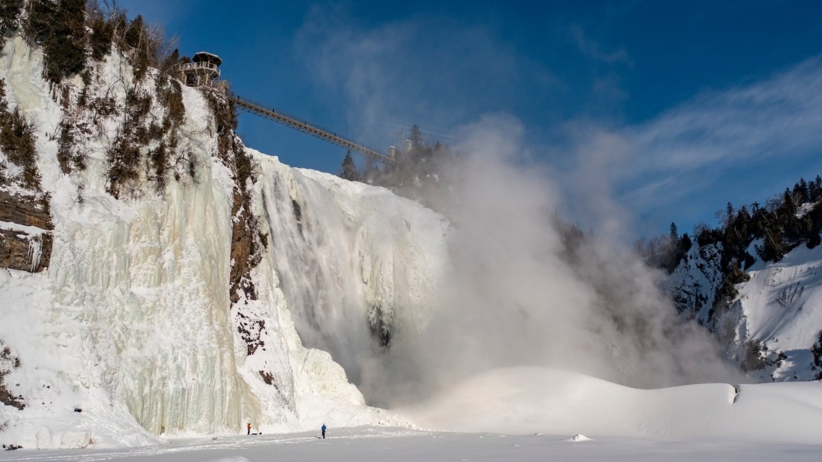 LA CASCADA DE MONTMORENCY. Foto - Parc de la Chute-Montmorency (Facebook)