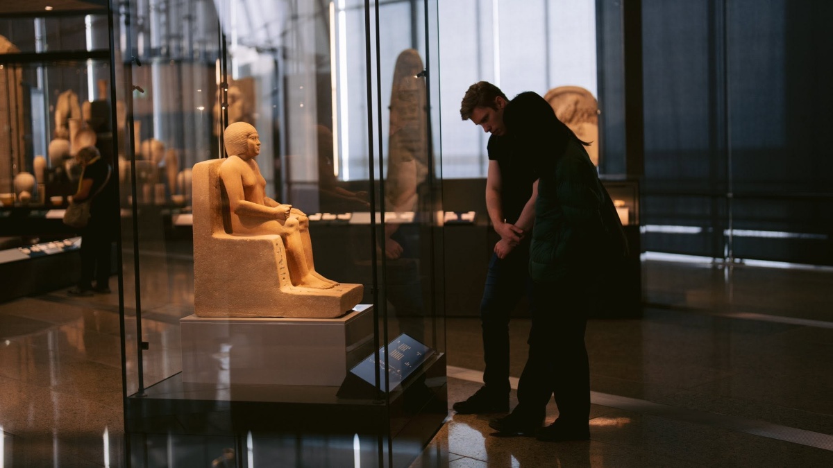 TURKISH CELEBRA 75 AÑOS VOLANDO A EGIPTO. Foto - Grand Egyptian Museum (Facebook)